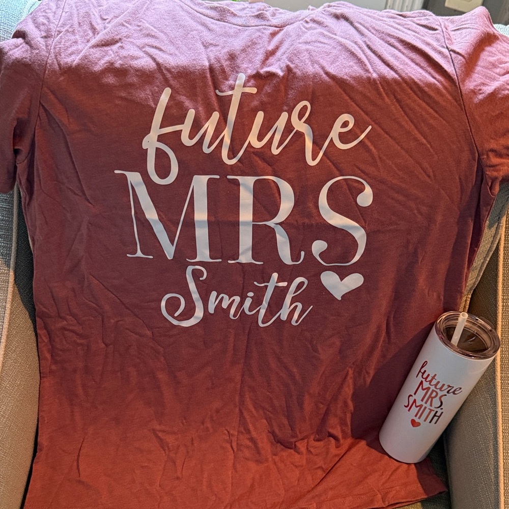 Bella Canvas rose gold 'Future Mrs' Tee